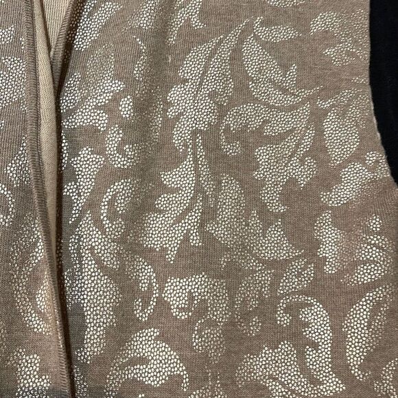 Chicos Sleeveless Reversible Duster. Beige/Gold. Size 2. - Picture 5 of 10